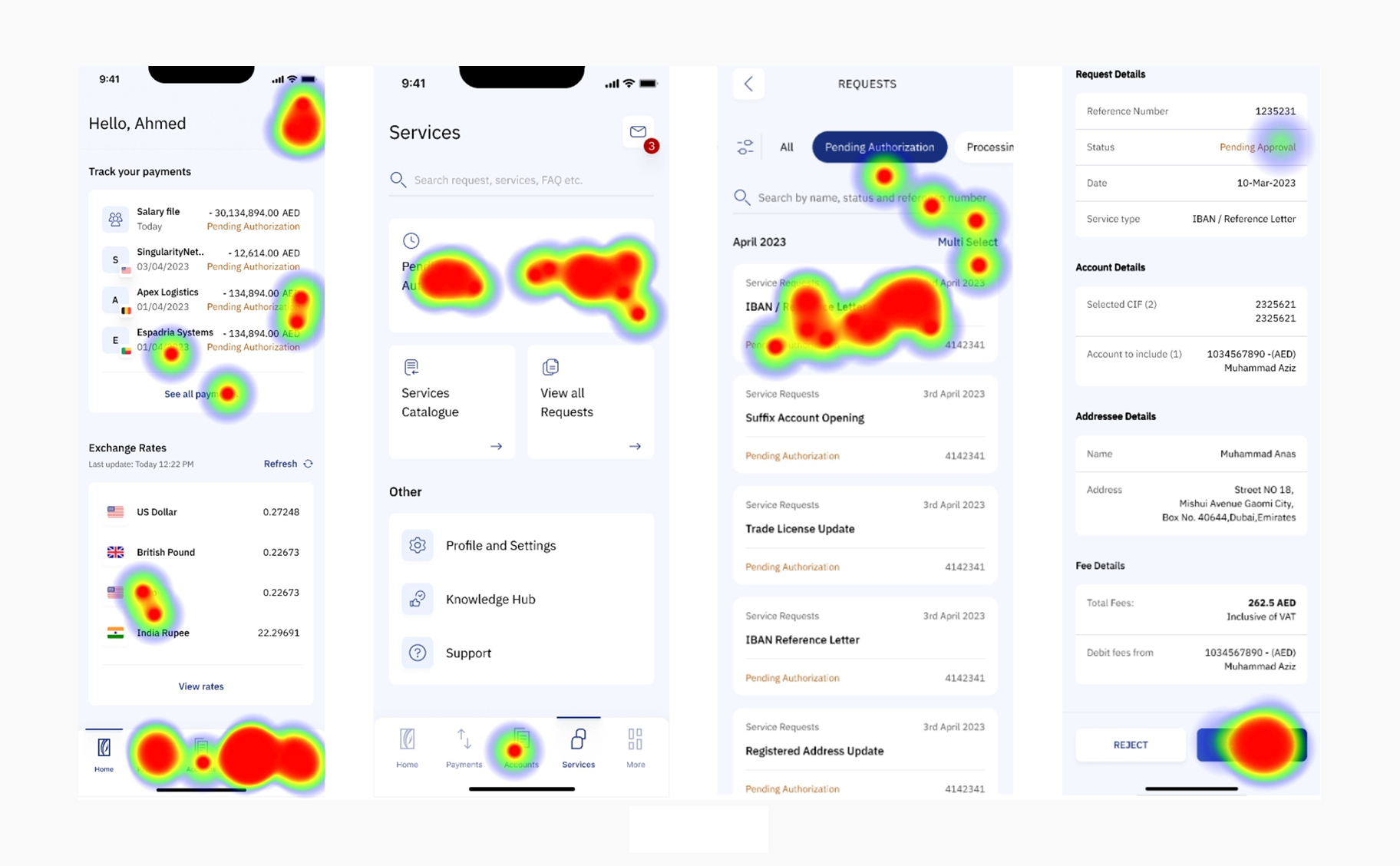 Attention heatmap across the legacy Authorizer approval flow