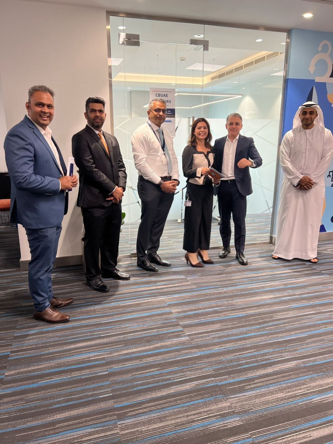 Gauravi Linjara with the team at the smartTRADE launch event in Dubai