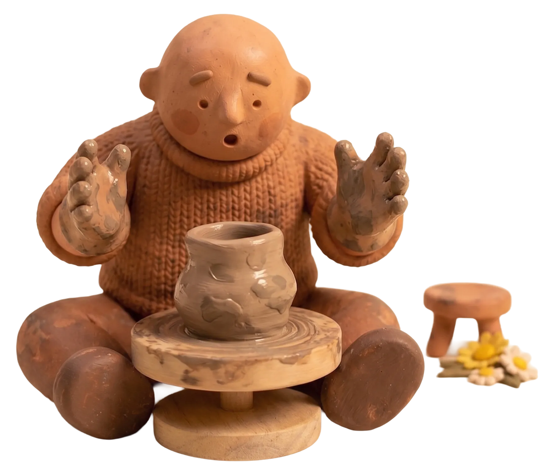 The maker delighted by a wonky, unexpected pot